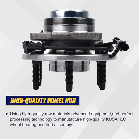 KUSATEC 515053 2pcs Front Wheel Bearing and Hub Assembly Compatible with 2000-2008 Cadillac Escalade,Chevy Avalanche Express Suburban 1500 2500 Tahoe,GMC Savana Yukon XL 1500 2500, 6 Lug Bolts w/ABS in Saudi Arabia