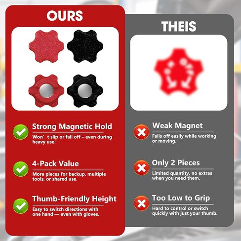 مقبض مفتاح السقاطة المتوافق مع Keymarx لسقاطة M12 - ملحق مقبس محرك قابل للعكس 3/8 بوصة مع زر ملتوي مغناطيسي - حزمة استبدال الأدوات الإضافية للميكانيكا والأعمال اليدوية (عبوتان) in Kuwait