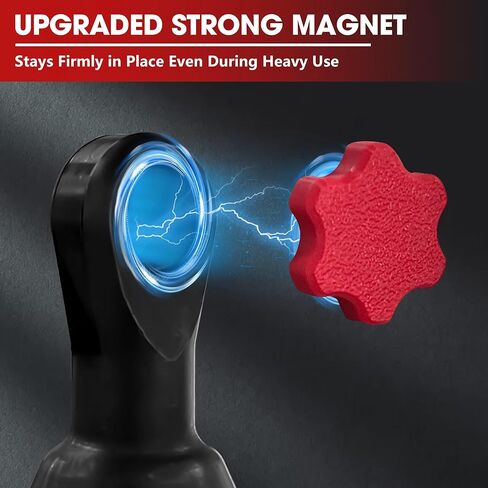 مقبض مفتاح السقاطة المتوافق مع Keymarx لسقاطة M12 - ملحق مقبس محرك قابل للعكس 3/8 بوصة مع زر ملتوي مغناطيسي - حزمة استبدال الأدوات الإضافية للميكانيكا والأعمال اليدوية (عبوتان) in Kuwait