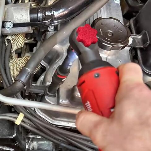 مقبض مفتاح السقاطة المتوافق مع Keymarx لسقاطة M12 - ملحق مقبس محرك قابل للعكس 3/8 بوصة مع زر ملتوي مغناطيسي - حزمة استبدال الأدوات الإضافية للميكانيكا والأعمال اليدوية (عبوتان) in Kuwait