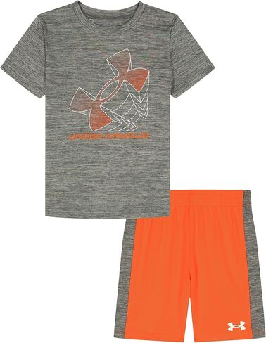 Under Armour boys 2-piece Short Sleeve Graphic T-shirt and Shorts Set, Lightweight & Breathable in Kuwait
