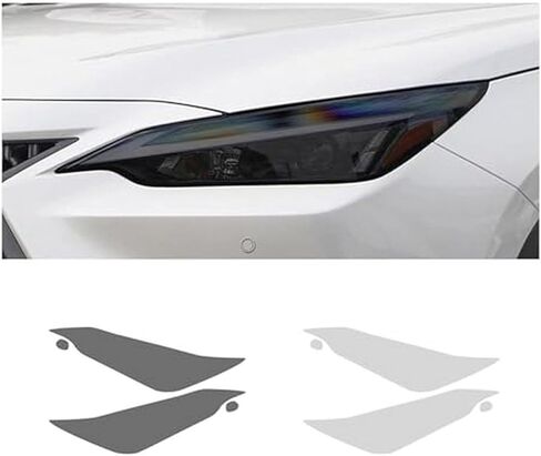 Car Headlight Film for Lexus NX 2022 350h 450h 250 Car Headlight Protective Film Headlamp Restoration Transparent Black TPU Sticker in Saudi Arabia