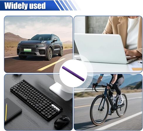 Car 3D Carbon Fiber Vinyl Wrap Sticker Decal, 5FT x 1FT Air Release Self Adhesive Auto DIY Decoration Decal, Scratch Resistance Waterproof Vehicle Interior Exterior Wrap Roll Film (Purple) in Saudi Arabia