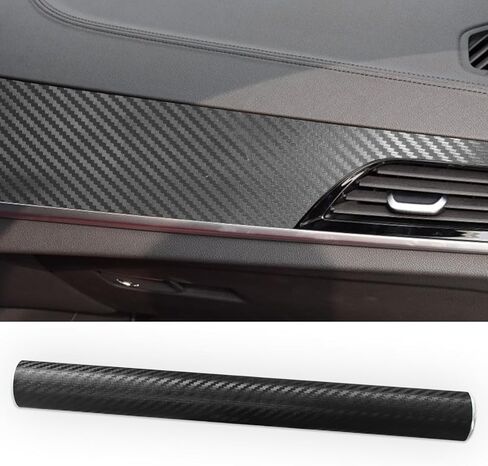 Car 3D Carbon Fiber Vinyl Wrap Sticker Decal, 5FT x 1FT Air Release Self Adhesive Auto DIY Decoration Decal, Scratch Resistance Waterproof Vehicle Interior Exterior Wrap Roll Film (Purple) in Saudi Arabia