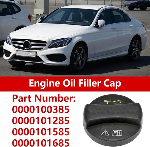 Engine Oil Filler Cap for Mercedes Benz CL550 2011-2014 Engine Petrol Oil Filler Cap OilFiller Cover Replacement 0000101485 0000101685 1Pcs Black in Saudi Arabia