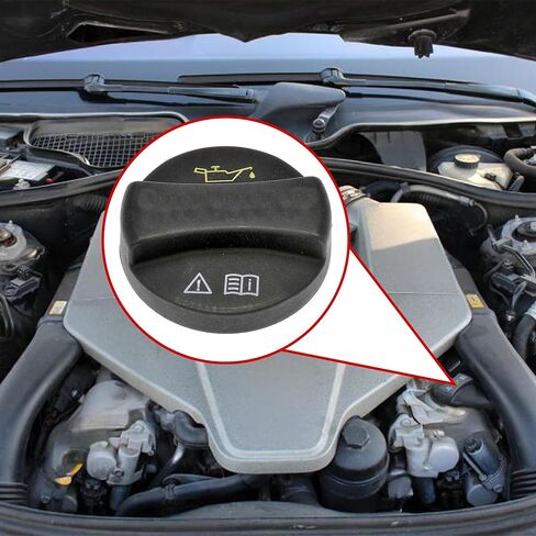 Engine Oil Filler Cap for Mercedes Benz CL550 2011-2014 Engine Petrol Oil Filler Cap OilFiller Cover Replacement 0000101485 0000101685 1Pcs Black in Saudi Arabia