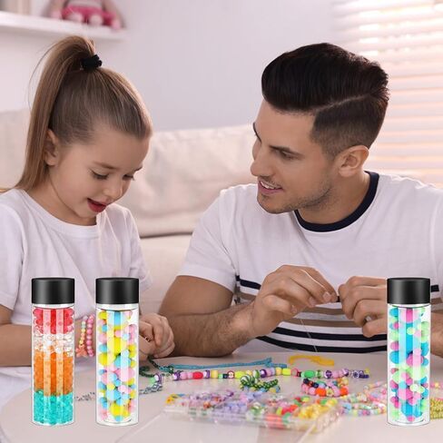 16 PCS Empty Sensory Bottles with Lids, 10 oz/ 284 ml Clear Plastic Reusable Leakproof Decorative Water Bottles for DIY Sensory Crafts Classroom Handmade Party Supply in Saudi Arabia