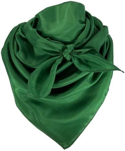 Yellowstone Wild Rag Bandana Scarf 100% Silk Solid Green in Saudi Arabia