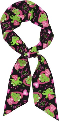 Cute Purse Scarf for Women Long Thin Satin Head Scarf Hair Neck Scarves for Fashion Accessory in Saudi Arabia