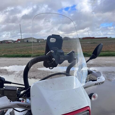 Motorbike Windshield CRF250L Windscreen with Bracket Front Fairing Flyscreen Air Spoiler Wind Deflector fit for HO&N&DA CRF250L CRF250M CRF300L Monkey 125 (Grey Smoke) in Saudi Arabia