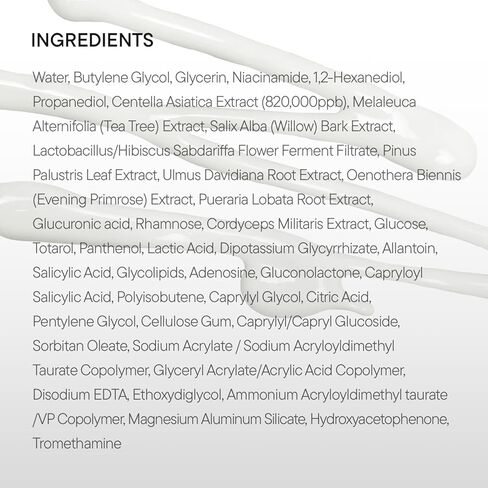كريم IUNIK 81% من جل Centella المهدئ لبقع حب الشباب مع AHA BHA PHA وحمض الساليسيليك والنياسيناميد وشجرة الشاي والخالي من الزيوت والبثور خفيف الوزن للبالغين والمراهقين. 67 أونصة للبشرة الحساسة المعرضة لحب الشباب in Kuwait