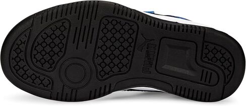 Puma Unisex-Child, Rebound Layup Lo Hook and Loop, Puma White-Puma Black-Royal Sapphire, Little Kid, 13 in Saudi Arabia