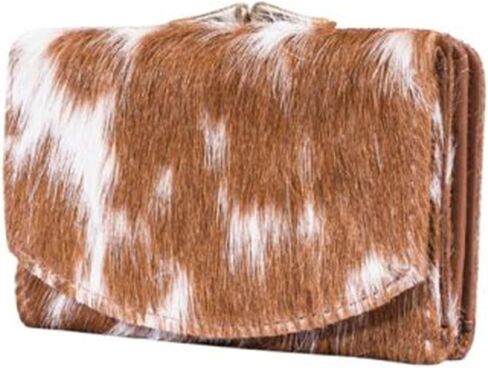 Myra Bag Women's Innovation Hair-On Wallet Brown One Size in Saudi Arabia