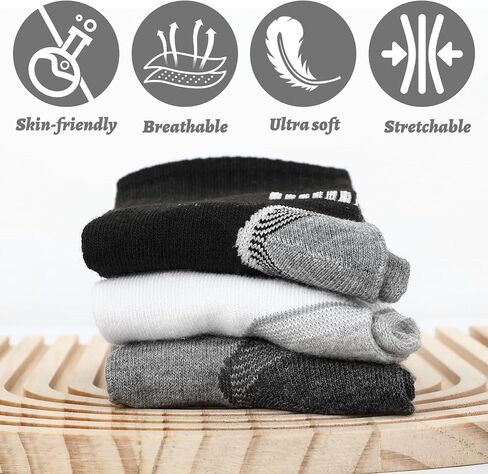 30 Pairs Mens Crew Athletic Socks for Men Moisture Wicking Cushion Crew Socks Mens Athletic Crew Socks Cushion Running Work Breathable Outdoor Socks Hiking Socks for Workout Sport Travel in Saudi Arabia
