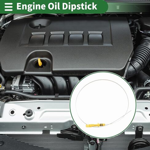 Motoforti Engine Oil Dipstick Oil Level Dip Stick Double Hole Indicator for GMC Yukon V8 294 4.8L 2001-2008 Plastic Yellow in Saudi Arabia