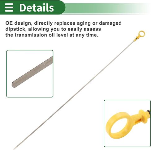 Motoforti Engine Oil Dipstick Oil Level Dip Stick Double Hole Indicator for GMC Yukon V8 294 4.8L 2001-2008 Plastic Yellow in Saudi Arabia