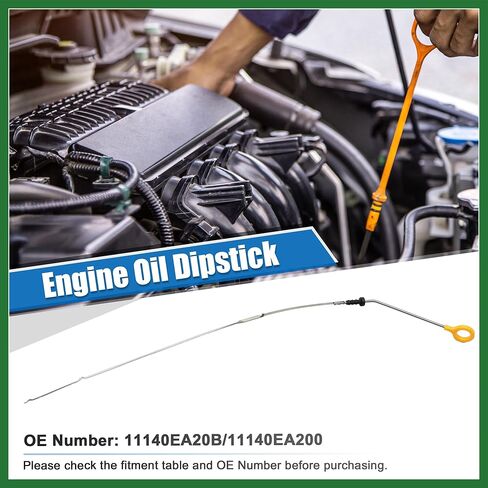 Motoforti 1 قطعة زيت المحرك مقياس مستوى زيت المحرك السائل لنيسان سنترا CA 1.8L L4 Gas 2001 2002 No.11140EA20B/11140EA200 طويل الأمد in Saudi Arabia