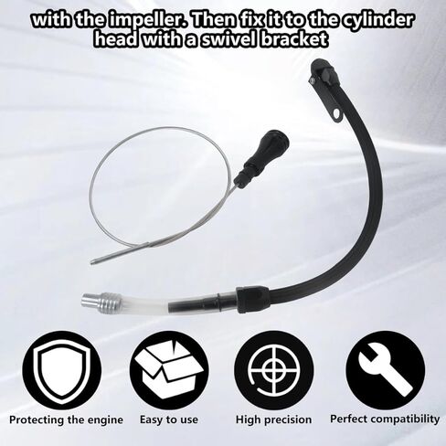 Truck Flexible Oil Dipstick Black for LS Car Truck Engine 21.79inch Flexible Oil Dipstick Replacement LSX LS1 LS2 LS2 LS6 4.8L 5.7L 6.0L 6.2L in Saudi Arabia