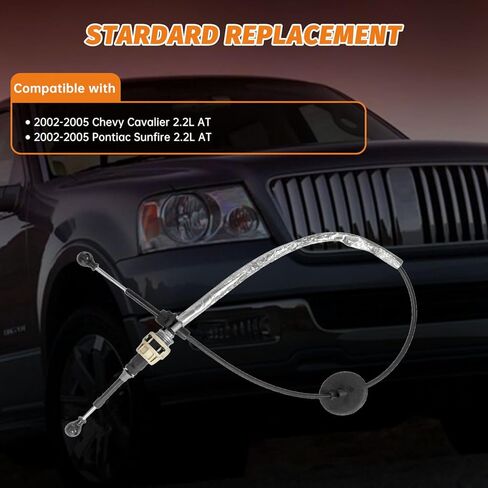 22737100 Automatic Transmission Shift Cable for Chevy Cavalier 2.2L 2002-2005，Auto Trans Shifter Cable for 2002-2005 Pontiac Sunfire 2.2L in Kuwait