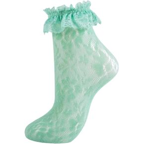 المرأة الدانتيل كشكش الجوارب لطيف مكشكش فستان بتصميم حالم الجوارب مثير شبكة الدانتيل تقليم لوليتا لاسي تكدرت التمهيد جورب للمرأة in Kuwait