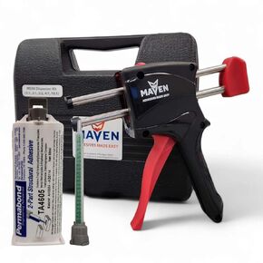 Permabond TA4605 Polyolefin Bonder, Off-White, 50mL Kit, Fast Set 5-10 Min, 1:1 Mix Ratio (Creates Bond with HDPE, PPCO, Nylon and More) (Cartridge Only, 400ML) in Kuwait