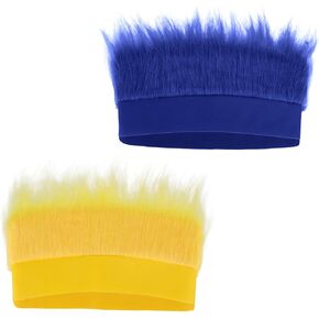 عصابة رأس مشعرة، عصابة رأس زي مشعر، قبعات مجنونة، ملحقات شعر مستعار ترولز المضحكة لماردي غرا، كوسبلاي in Kuwait