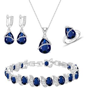 مجموعة مجوهرات الزفاف LMXXVJ للنساء، مجموعة أقراط وقلادة وسوار ومجموعة مجوهرات لعيد الأم وعيد الميلاد وعيد الشكر هدية للأم/الزوجة in Kuwait