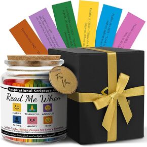 اقرأني عندما جرة آيات الكتاب المقدس للتشجيع اليومي، جرة الكتاب المقدس 96 لونًا مرمزة للعواطف والمشاعر، هدايا دينية ملهمة للنساء، هدية مسيحية لجميع الأعمار in Kuwait