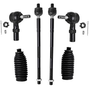 محور ديترويت - مجموعة قضبان ربط أمامية مكونة من 6 قطع لسيارة Toyota Camry Avalon Sienna Solara Lexus ES300، 4 قضبان ربط خارجية وداخلية وحذاءين بديل لمجموعة التعليق in Kuwait
