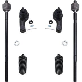 محور ديترويت - مجموعة قضبان ربط أمامية مكونة من 6 قطع لسيارة Ford Focus لعام 2008، و4 قضبان ربط داخلية وخارجية و2 حذاء بديل in Kuwait