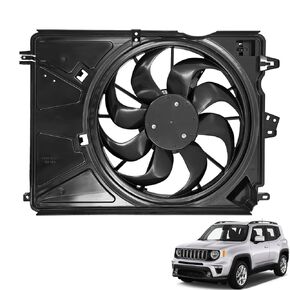 68552370AA Engine Radiator Cooling Fan Assembly Replacement for Fiat 500X for Jeep Renegade 2019 2020 2021 2022 2023 L4 1.3L Replace 58486673 58486673 in Kuwait