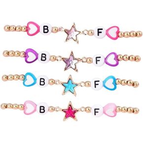 الملونة بلينغ أساور الصداقة التسلق القلب حجر الراين الذهب مطرز أساور تمتد للنساء Y2K الجمالية نجمة سحر الطبقات سلسلة سوار مرن BFF مجموعة مجوهرات in Kuwait