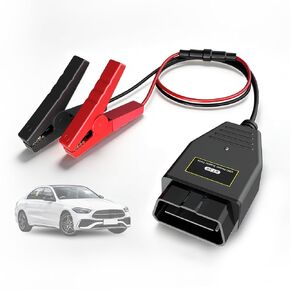 MR CARTOOL E50 obdii موفر ذاكرة السيارة 12 فولت كابل إمداد الطاقة في حالات الطوارئ مع مشبكين من التمساح in Kuwait