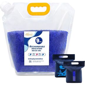 خرز سيليكا ممتاز من الأزرق إلى الوردي مقاس 3 مم، مجموعة مجففة قابلة لإعادة الاستخدام لخيوط ثلاثية الأبعاد، والإلكترونيات، والكاميرات، والمجوهرات، والخزائن (أزرق إلى وردي، 2 رطل) in Kuwait