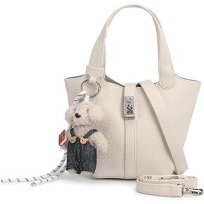 حقيبة يد نسائية من الجلد الصناعي بمقبض علوي، حقيبة كتف واحدة مع محفظة صغيرة قابلة للإزالة in Kuwait