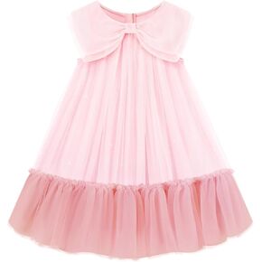 فستان صيفي للفتيات الصغيرات من التول بدون أكمام للفتيات الصغيرات فستان الشمس لحفلات أعياد الميلاد وحفلات الزفاف الأميرة توتو 3-8 سنوات in Kuwait