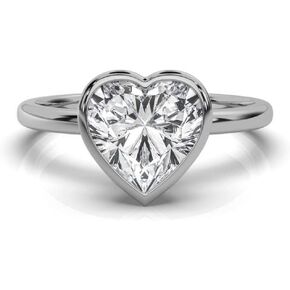 1-5 CT Engagement Ring Colorless VVS 925 Sterling Silver & 10K 14K 18K Solid Gold Bezel Set Moissanite Engagement Ring Christmas Gift For Women in Saudi Arabia