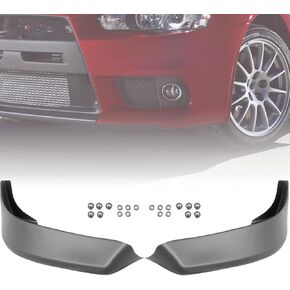 فاصل سبويلر للشفاه الأمامي متوافق مع ميتسوبيشي لانسر 2008-2015 طراز JDM، موزع ناشر هواء للسيارة من الجانب الأيسر والأيمن، واقي ذقن لسد الهواء in Kuwait