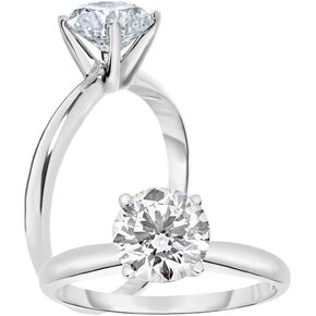 IGI Certified 1 Carat Lab Grown Diamond Solitaire Engagement Ring 14K Yellow Gold or White Gold (F-G Color, VS2-SI1 Clarity) in Kuwait