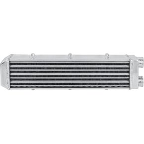 Universal Aluminum Intercooler 26.3''x7''x3.3" Same Side Mount Intercooler 2'' Inlet and Outlet One Side Universal Aluminum Turbo Intercoolers Replacement for Turbo Charger System in Kuwait