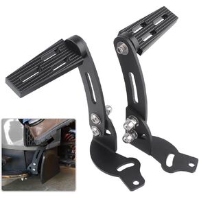 مسند للقدمين من الألومنيوم وقابل للتعديل على الطرق السريعة يناسب 2010-2019 Can-Am Spyder RT مع لوح أرضية المصنع، أسود in Kuwait