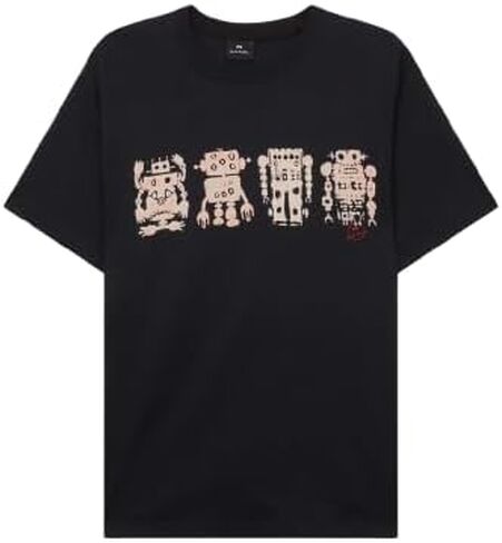Paul Smith Mens Mens Reg Fit T Shirt Robots in Saudi Arabia