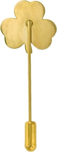 PinMart Gold St. Patrick's Day Shamrock Clover Lapel Stick Pin – 1 Piece in Saudi Arabia