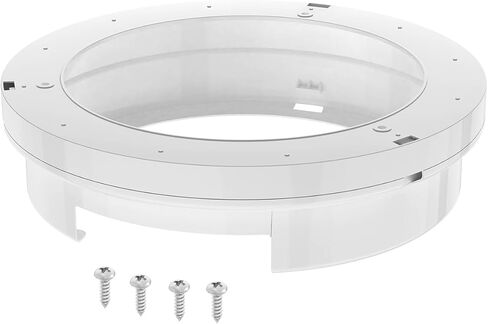White 9-inch Plastic Paper Plate Dispenser | Ideal for RVs and Trailers | Paper Plate Dispenser Under Cabinet(with 4 Screws) in Saudi Arabia