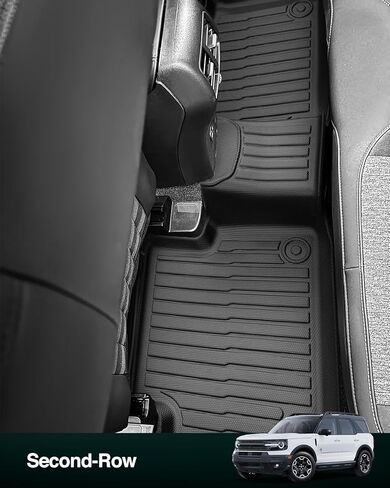 DiffCar® Floor Mats for Ford Bronco Sport 2021-2025 (Only for Sport) Car Mats Full Set Cargo Liner (w/Full Size Spare Tire) 4-Door All Weather NonSlip Auto Heavy Duty Accessories for Ford Bronco Sport in Saudi Arabia