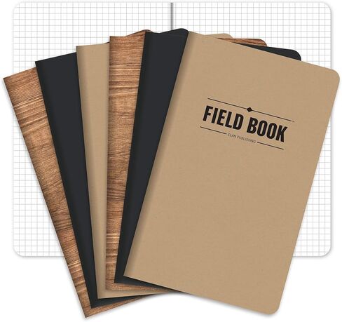 Elan Publishing Company Field Notebook/Journal - 5"x8" - Combo Colors - Graph Memo Book - Pack of 6 in Saudi Arabia
