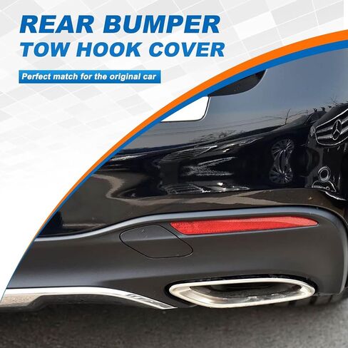 Car Rear Bumper Tow Hook Cover Cap Towing Eye Fit for Mercedes-Benz W166 W292 GLE 2015-2018 GLS 550 2017 2018 2019 1668858322(Matte Black) in Saudi Arabia