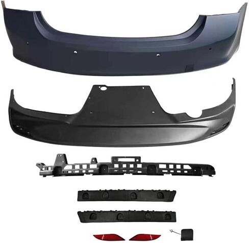 Rear Upper Lower Bumper and Bracket Assembly With Sensor Hole Fits for 2016-2020 Chevrolet Malibu in Saudi Arabia