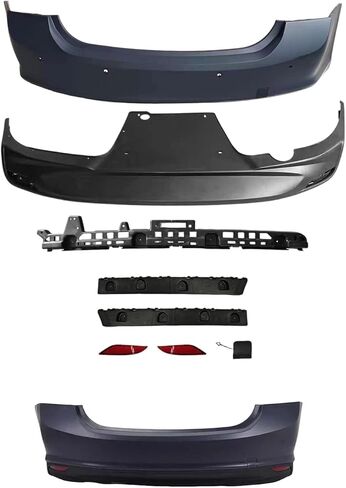 Rear Upper Lower Bumper and Bracket Assembly With Sensor Hole Fits for 2016-2020 Chevrolet Malibu in Saudi Arabia