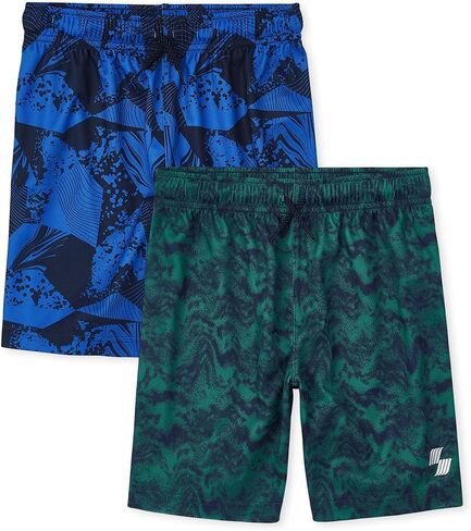 The Children's Place Boys' Athletic Basketball Shorts, Solid Color 3-Pack in Saudi Arabia